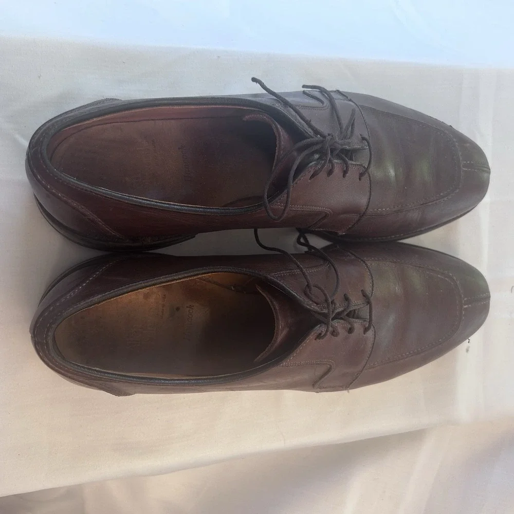 Allen Edmonds Hancock Brown Leather Men 13C Classic Old Money Professional
